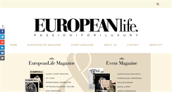Desktop Screenshot of europeanlifemagazine.com